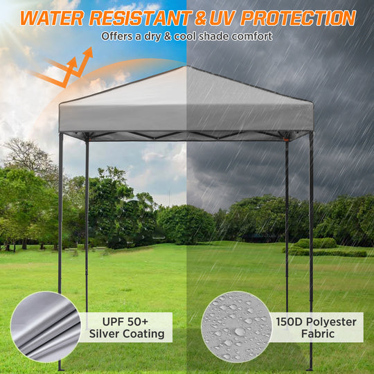 COOS BAY Pop Up Canopy Tent 6x4