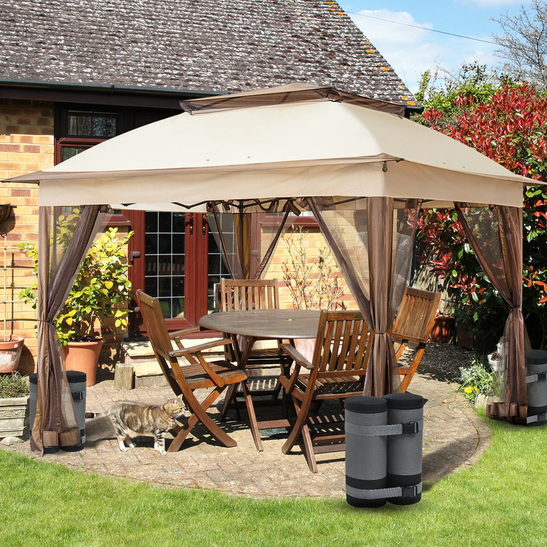 COOS BAY Canopy Weights Set of 4/6, 270 lbs, Gray