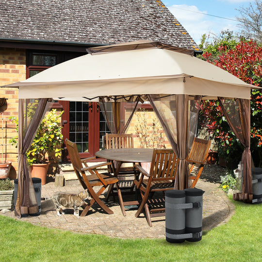 COOS BAY Canopy Weights Set of 4/6, 270 lbs, Gray