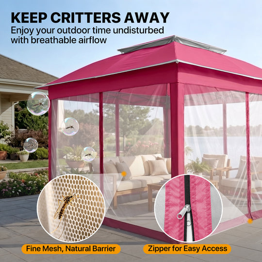 COOS BAY 11x11 Pop Up Gazebo with Mesh Netting
