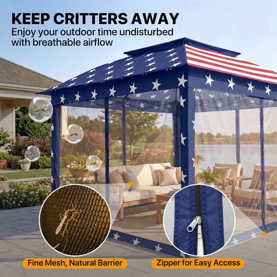 COOS BAY 11x11 Pop Up Gazebo with Mesh Netting