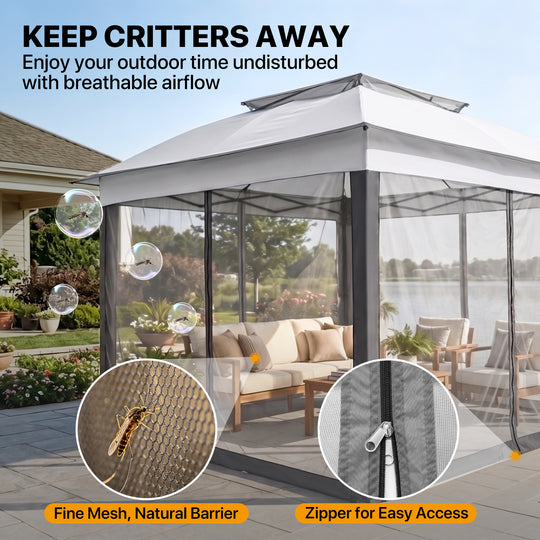 COOS BAY 11x11 Pop Up Gazebo with Mesh Netting
