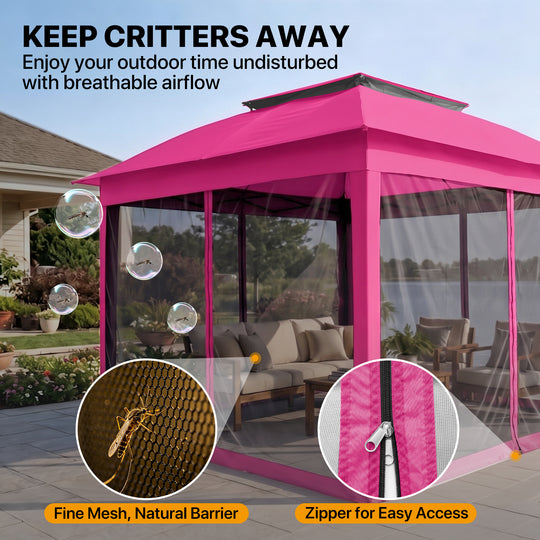 COOS BAY 11x11 Pop Up Gazebo with Mesh Netting