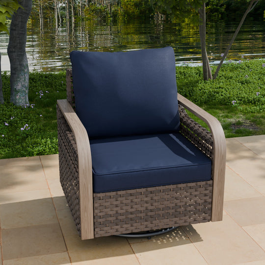 COOS BAY Modern Outdoor Swivel Rocker Chair