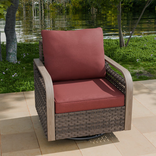 COOS BAY Modern Outdoor Swivel Rocker Chair