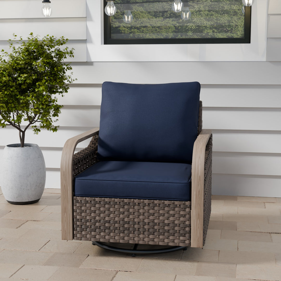 COOS BAY Modern Outdoor Swivel Rocker Chair