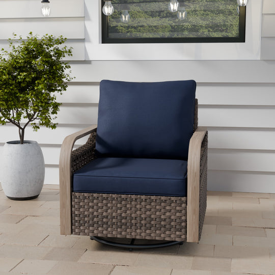 COOS BAY Modern Outdoor Swivel Rocker Chair