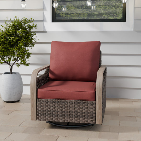 COOS BAY Modern Outdoor Swivel Rocker Chair