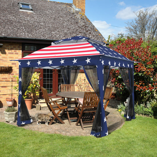 COOS BAY 11x11 Pop Up Gazebo with Mesh Netting