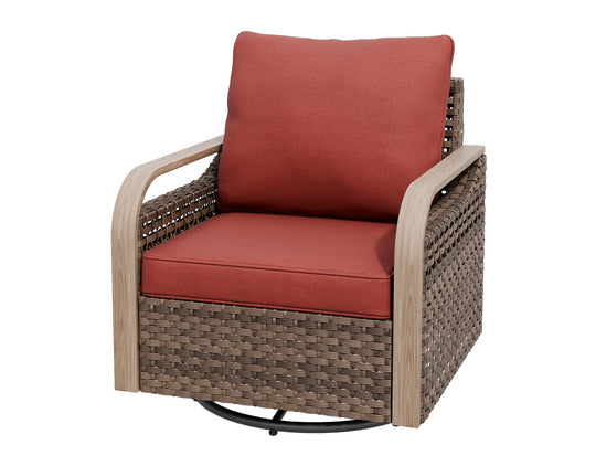 COOS BAY Modern Outdoor Swivel Rocker Chair