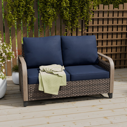 COOS BAY Modern 2 Seat Loveseat Sofa