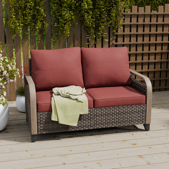 COOS BAY Modern 2 Seat Loveseat Sofa