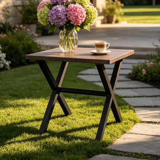 COOS BAY Lanai Chic Square Outdoor Side Table