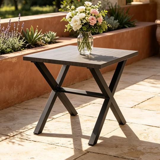 COOS BAY Lanai Chic Square Outdoor Side Table