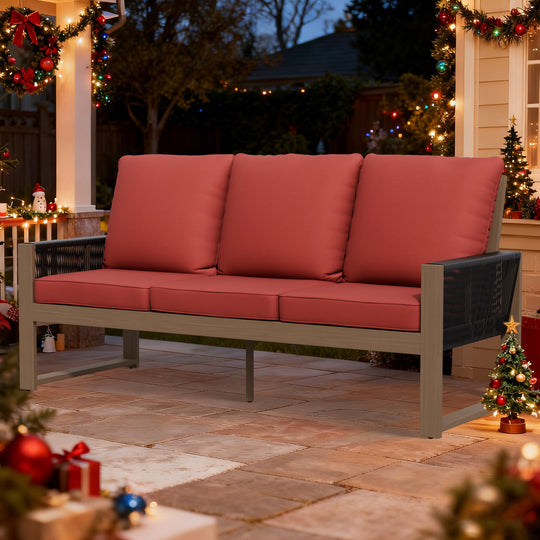 COOS BAY Natural Cedar 3 Seat Couch