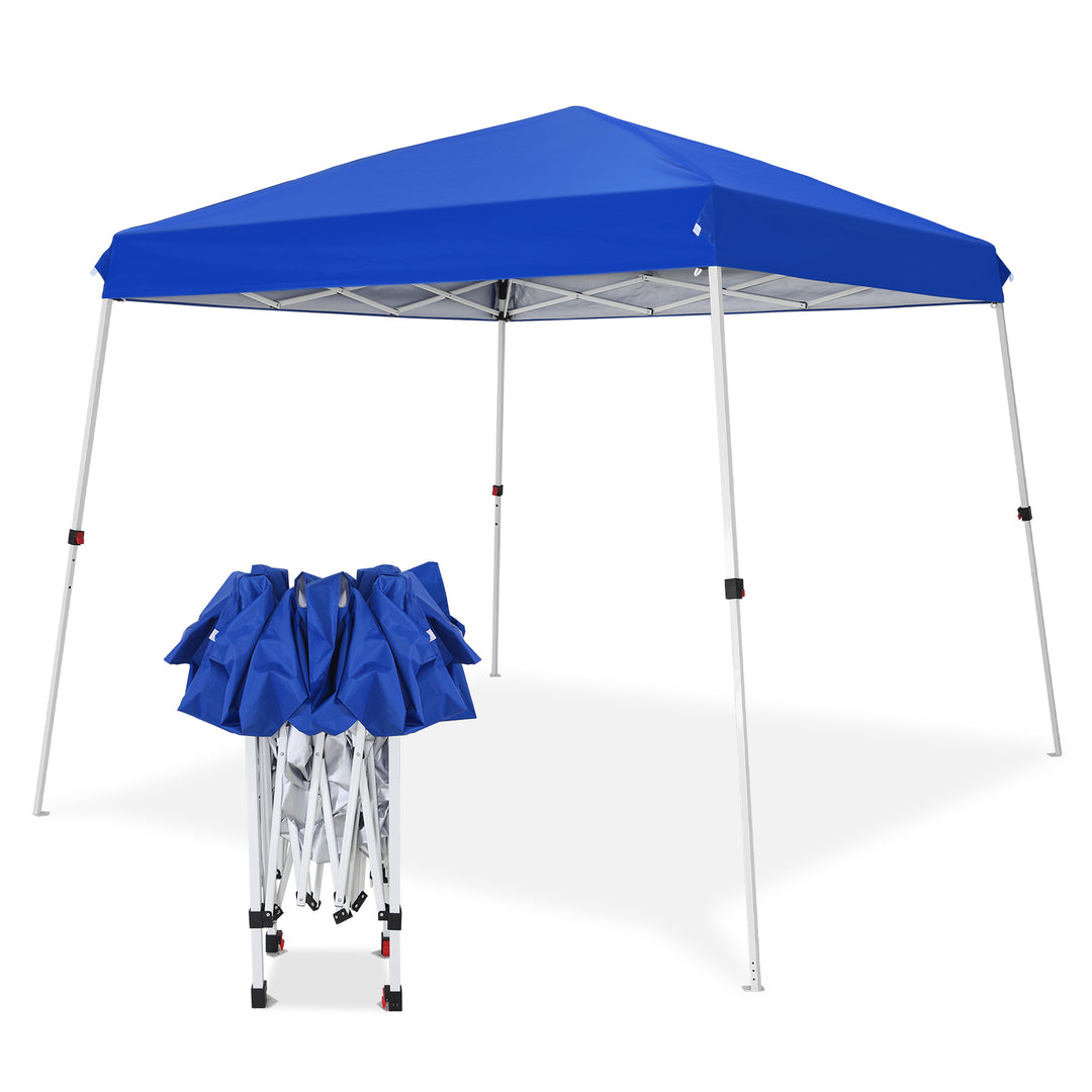 pop up tent base COOS BAY Outdoor Instant Easy Setup Canopy Tent, Shelter 8x8 Top 10x10 Base