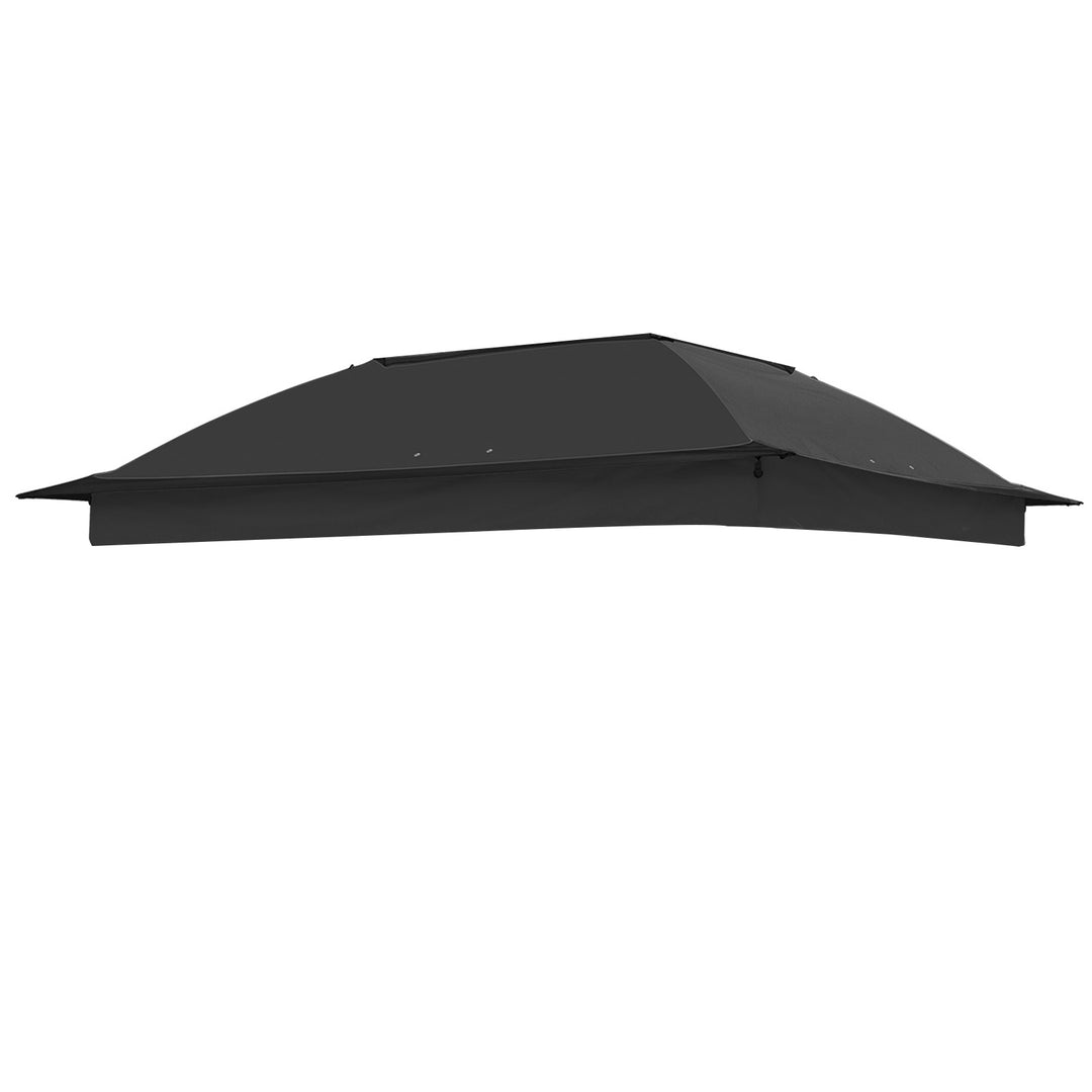 COOS BAY 11x11 Replacement Gazebo Top with Air Vent Sunshade Polyester Top Cover Only
