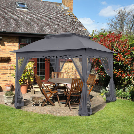COOS BAY 11x11 Pop Up Gazebo with Mesh Netting