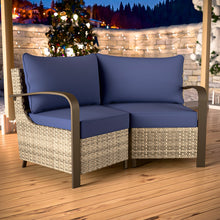 Load image into Gallery viewer, Palm Breeze Patio Corner Chairs Set of 2