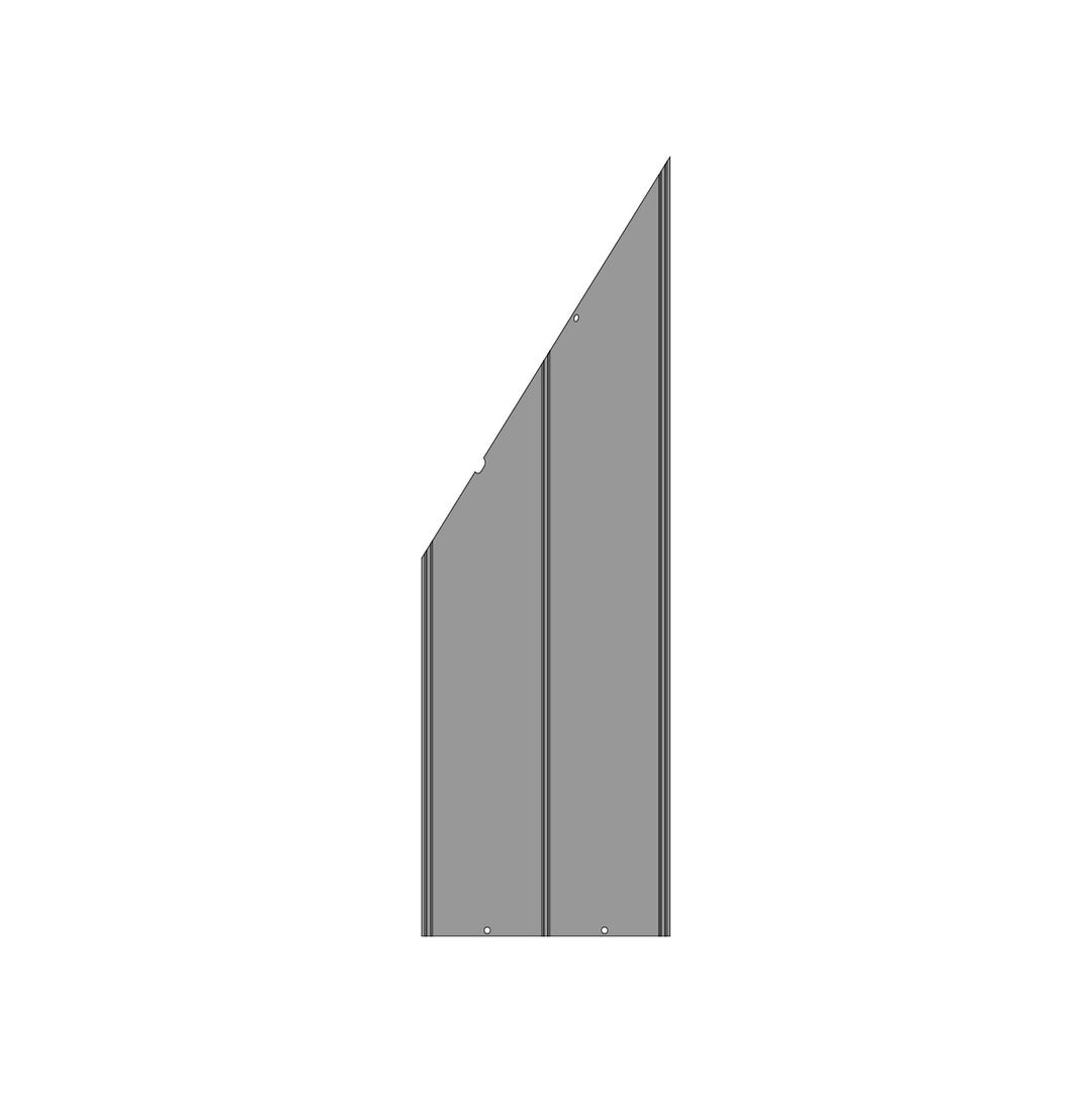 GBWD1214-Part P3 Left Trapezoid Metal Panel of Big Roof