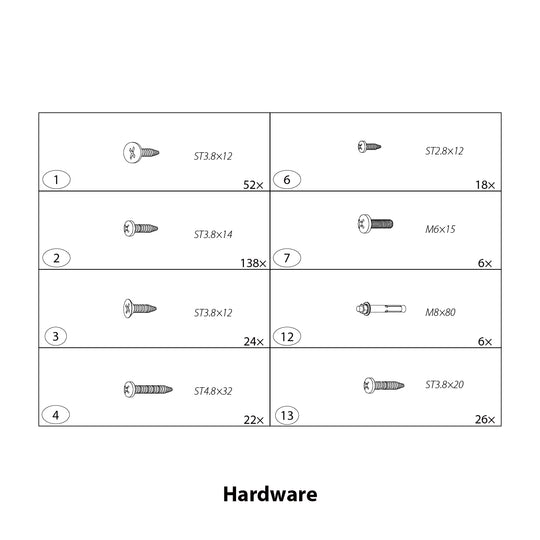 CB-SSP15-Hardware Kit