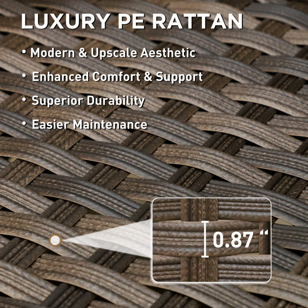 COOS BAY Lanai Chic Outdoor Swivel Rocking Chair, Set of 1, 2, 4