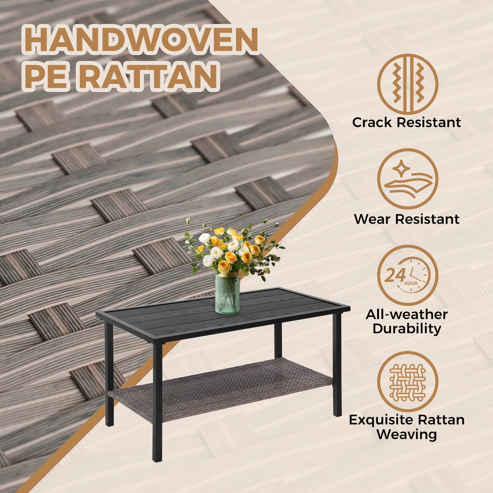 COOS BAY Sunset Haven Outdoor Patio Side Table/Coffee Table