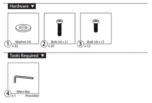 S-RCST-P3-BRNBGE Hardware Pack