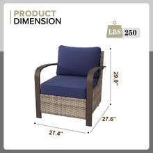 Load image into Gallery viewer, Palm Breeze Outdoor Patio Chair with Cushions