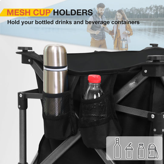 COOS BAY Heavy-Duty Folding Collapsible Utility Wagon