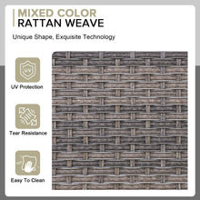 Load image into Gallery viewer, Palm Breeze Outdoor Rattan Patio Coffee Table with Lower Storage