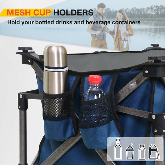 COOS BAY Heavy-Duty Folding Collapsible Utility Wagon