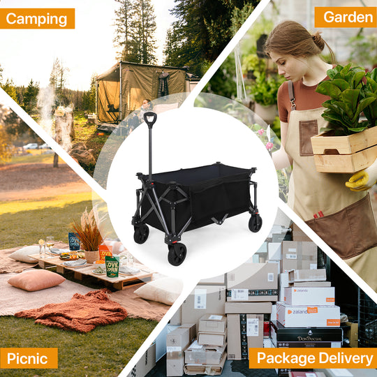 COOS BAY Heavy-Duty Folding Collapsible Utility Wagon