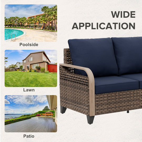 COOS BAY Modern 2 Seat Loveseat Sofa