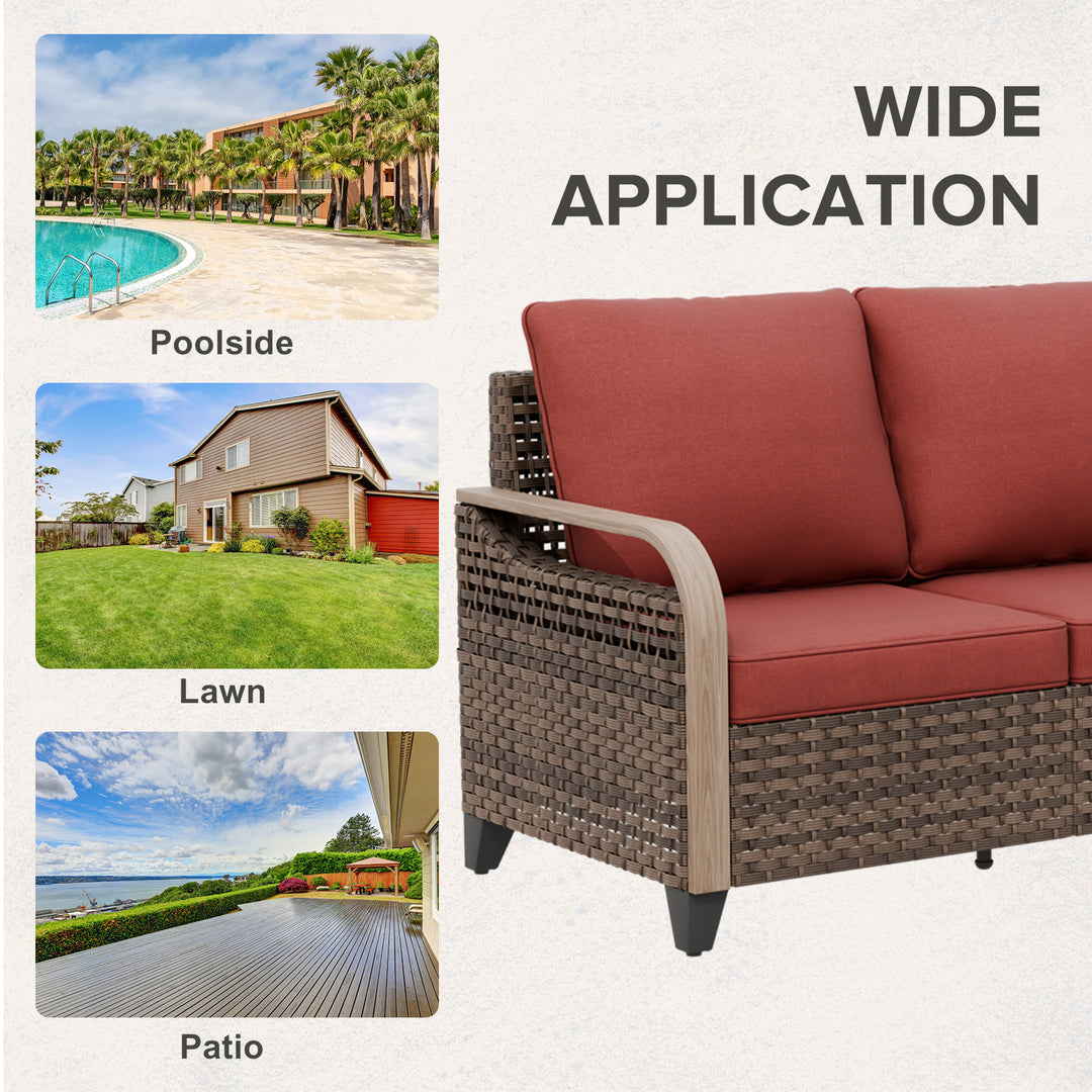 COOS BAY Modern 2 Seat Loveseat Sofa