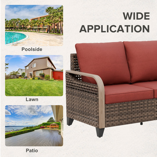 COOS BAY Modern 2 Seat Loveseat Sofa