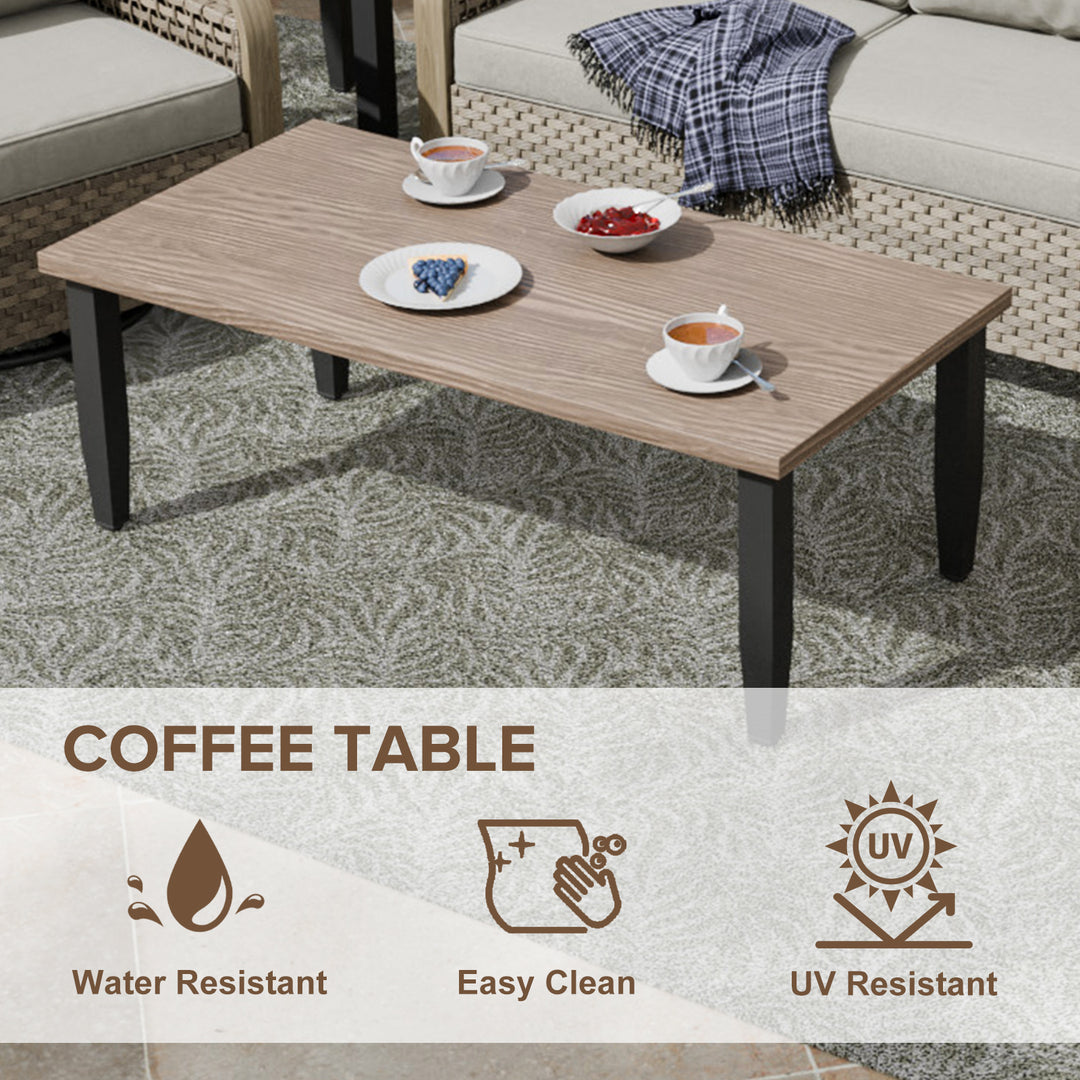 COOS BAY Modern Outdoor Coffee Table