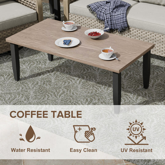 COOS BAY Modern Outdoor Coffee Table