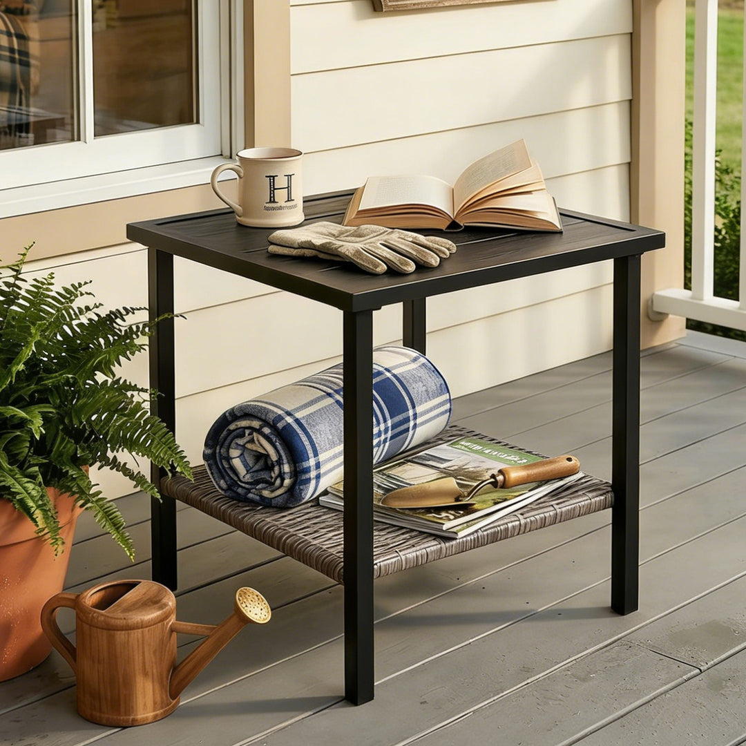 COOS BAY Sunset Haven Outdoor Patio Side Table/Coffee Table