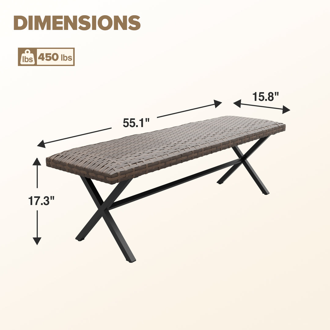 COOS BAY Echo Vibe Outdoor Bench