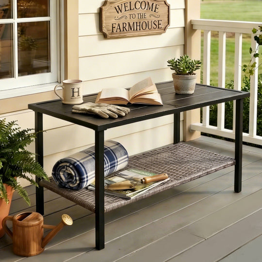 COOS BAY Sunset Haven Outdoor Patio Side Table/Coffee Table