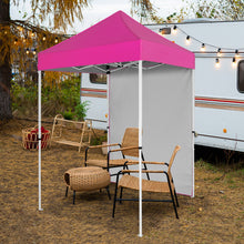 Load image into Gallery viewer, COOS BAY 5x5 Outdoor Portable Canopy Tent with One Removable Sunwall