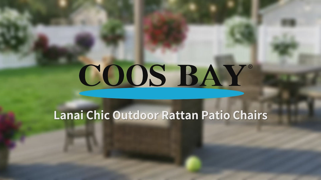 COOS BAY Lanai Chic Outdoor Chair, Set of 1, 2, 4