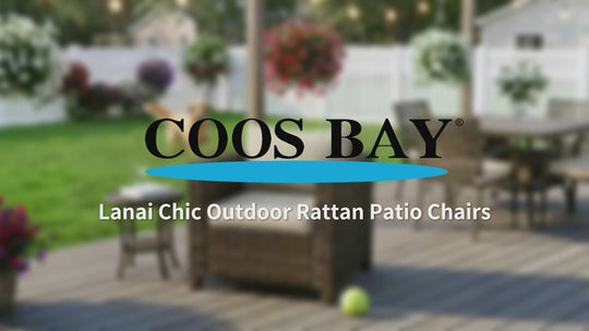 COOS BAY Lanai Chic Outdoor Chair, Set of 1, 2, 4