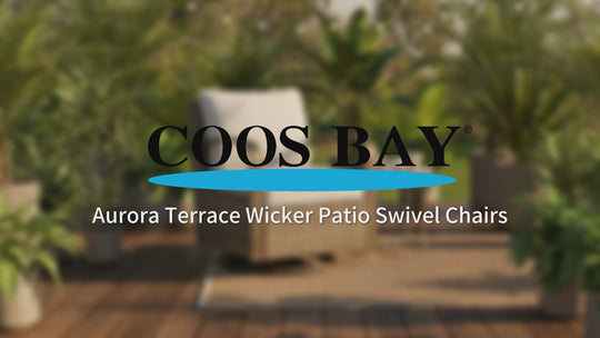 COOS BAY Aurora Terrace Outdoor Swivel Rocker with Cushions, 1 Piece