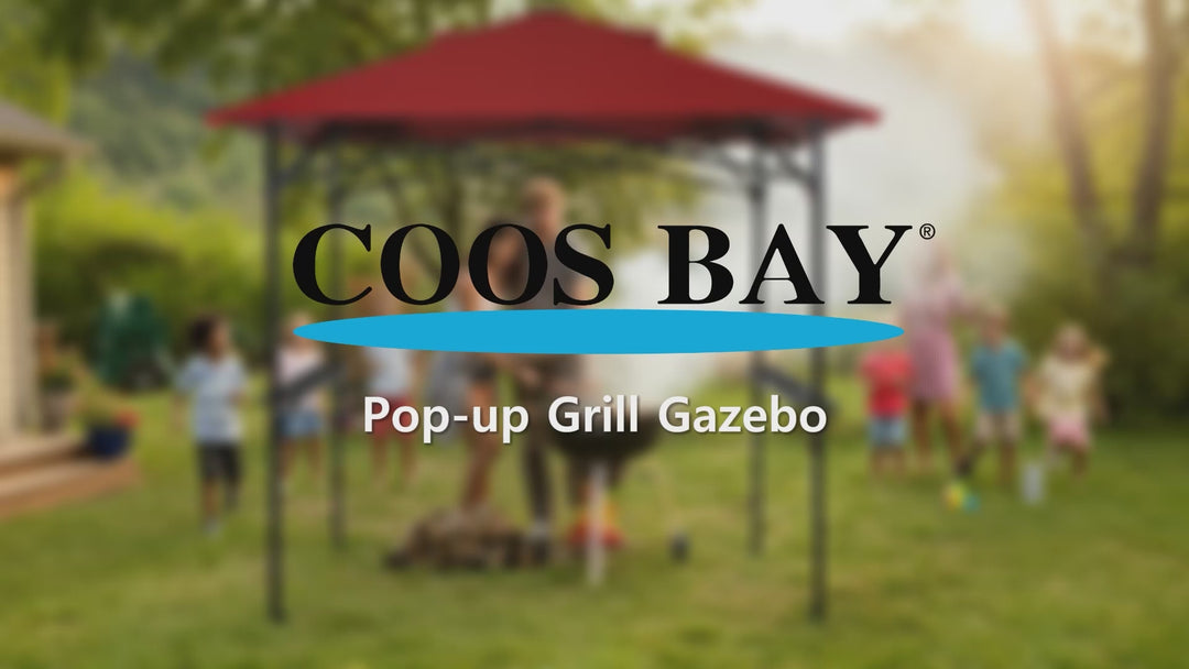 COOS BAY 8x5 Pop Up Outdoor Grill Gazebo