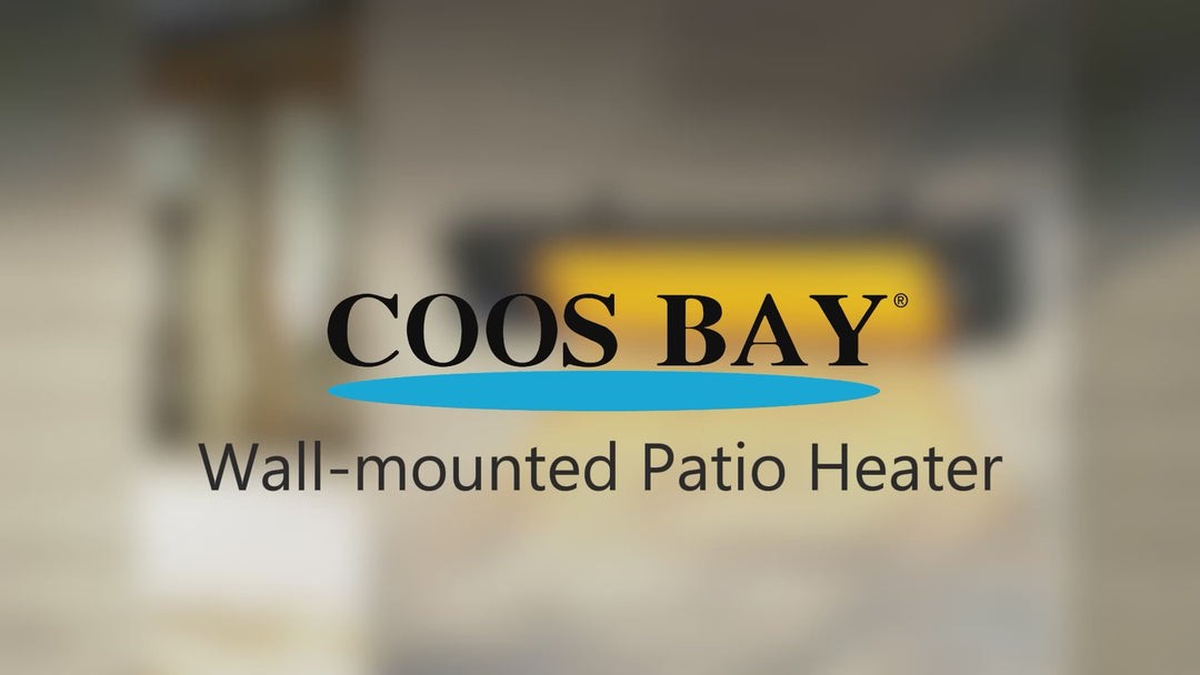 COOS BAY 1500W Wall Mounted Infrared Patio Heater