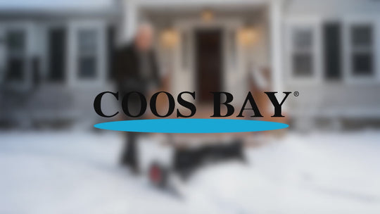 COOS BAY Wheeled Snow Shovel for Driveway