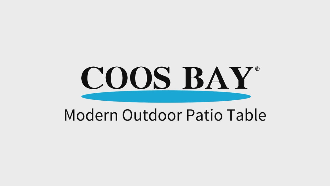 COOS BAY Modern Outdoor Table, Patio Side Table