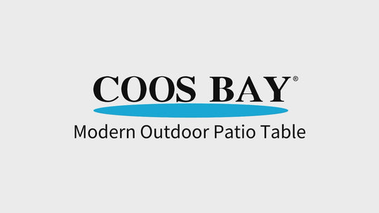 COOS BAY Modern Outdoor Table, Patio Side Table